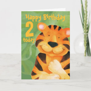 Tiger Birthday Card 2 idag Kort
