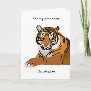 Tiger Birthday Kort