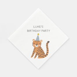 Tiger Birthday Pappersservett