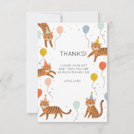 Tiger Birthday Tack Kort