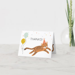 Tiger Birthday Tack Kort