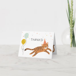 Tiger Birthday Tack Kort