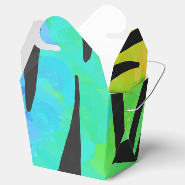 Tiger Black and Rainbow Gifts Presentaskar (Öppnad)