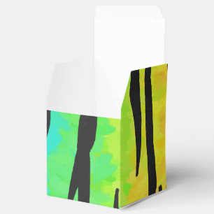 Tiger Black and Rainbow Skriv ut Presentaskar