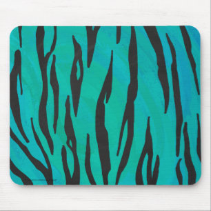 Tiger Black and Teal Print Musmatta