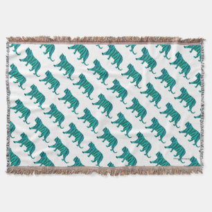 Tiger Black and Teal Print Mysfilt