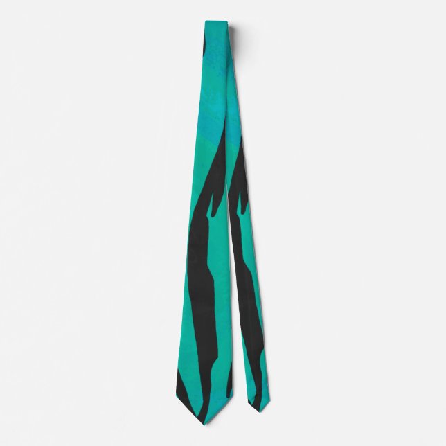 Tiger Black and Teal Print Slips (Framsida)