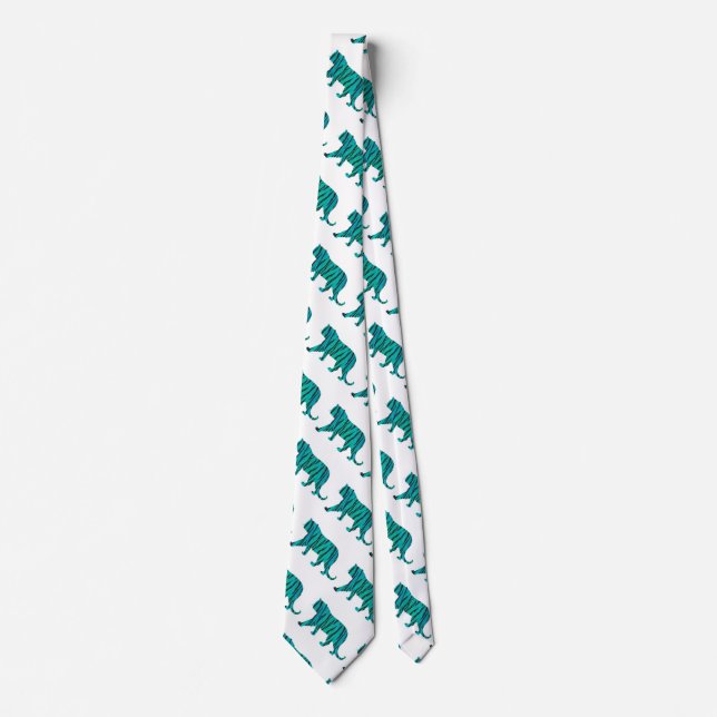 Tiger Black and Teal Print Slips (Framsida)