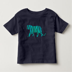 Tiger Black and Teal Silhouettes shirts shirts T-shirt