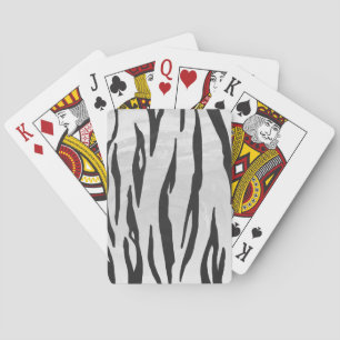 Tiger Black and White Print Kortlek