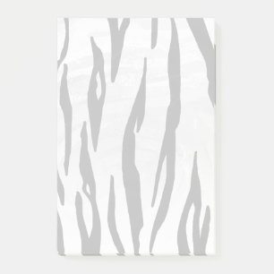 Tiger Black and White Print Post-it Block