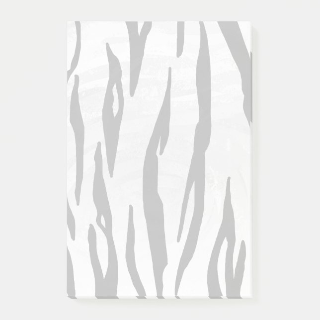 Tiger Black and White Print Post-it Block (Framsida)