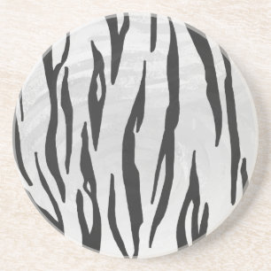 Tiger Black and White Print Underlägg