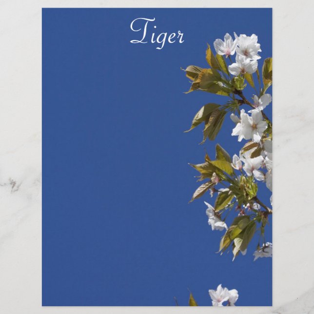 Tiger Blommar Letterhead (Framsida)