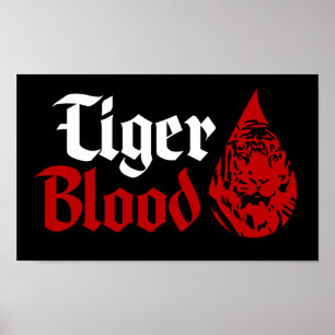 Tiger Blood $19,95 Graphic Art Wall Poster