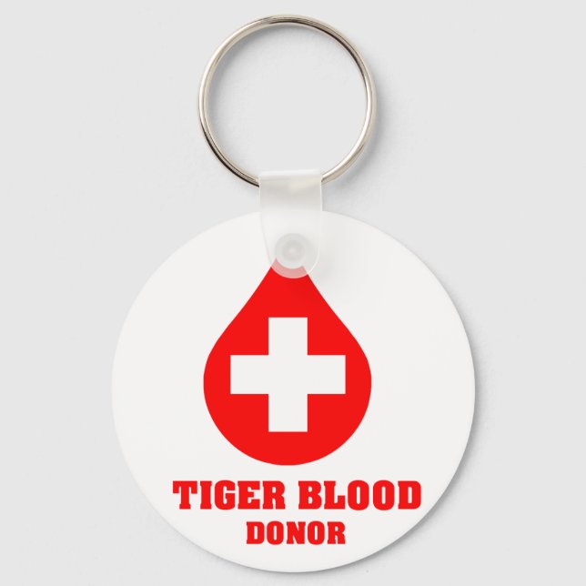 Tiger Blood Donor Nyckelring (Framsida)