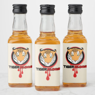 Tiger Blood Taste Liquor Flaska-etikett Spritflaskor Etikett