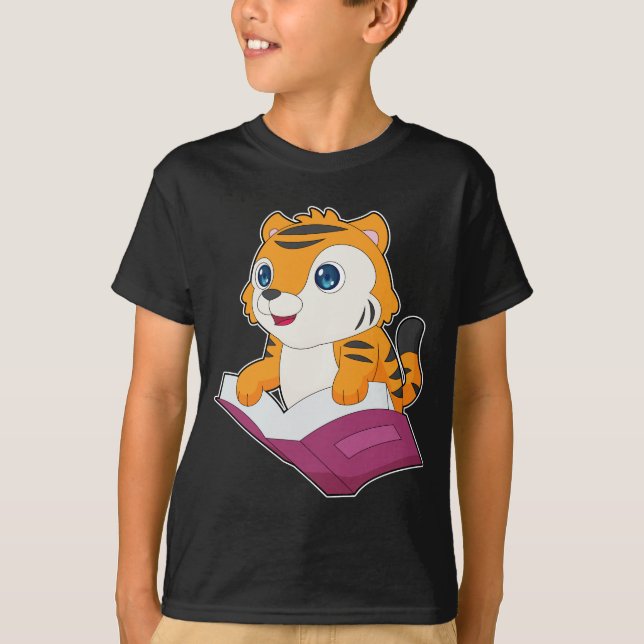 Tiger Bok T Shirt (Framsida)