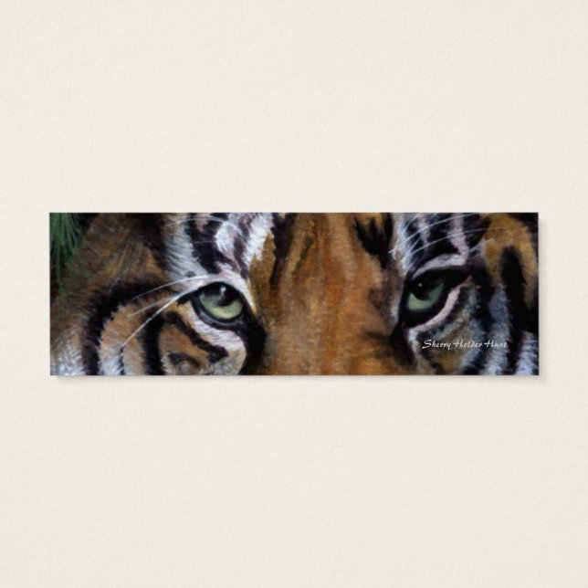Tiger-bokmärke, Spara My Ställe Litet Visitkort (Baksidan)