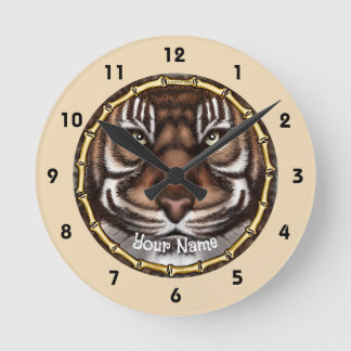Tiger Bones Rund Klocka