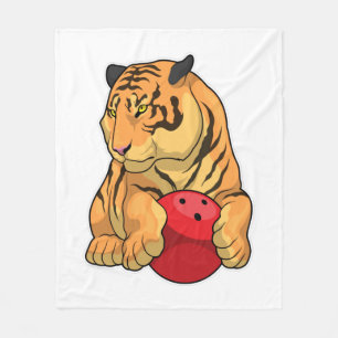 Tiger Bowling ball Fleecefilt