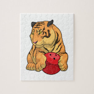 Tiger Bowling ball Pussel