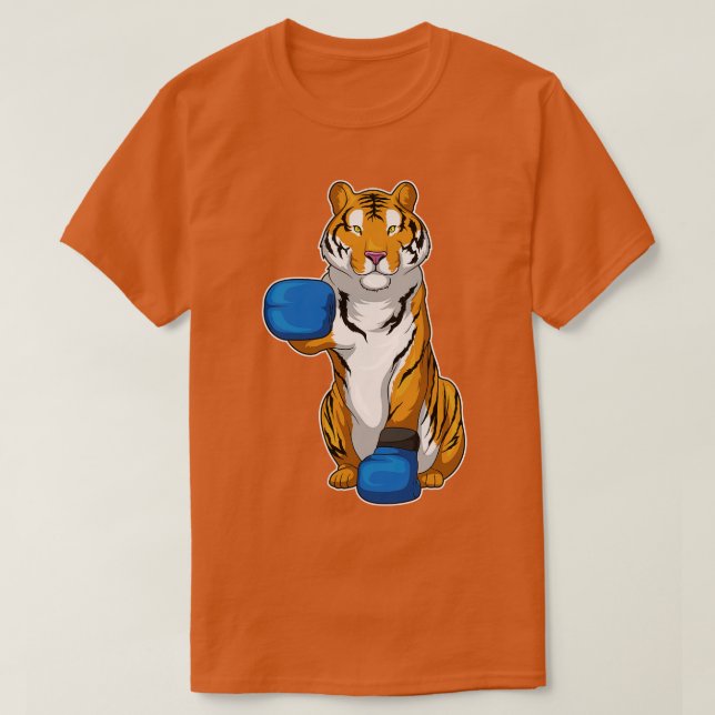 Tiger Boxer Boxing handskar T Shirt (Design framsida)
