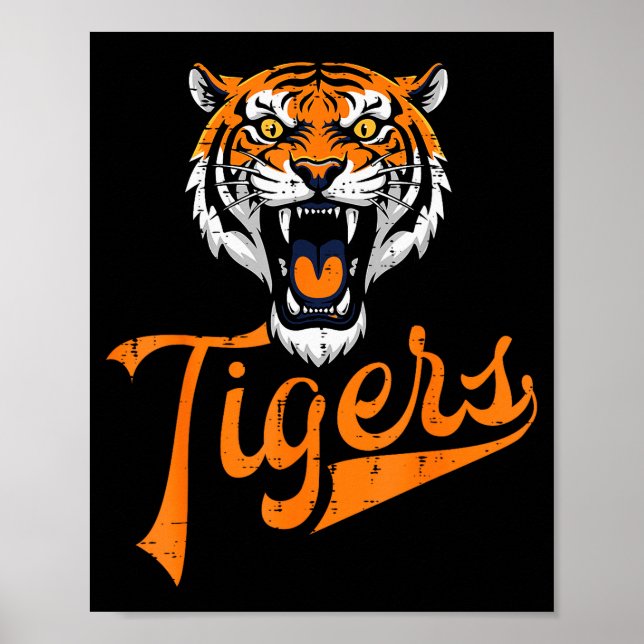 Tiger Boys Girls Teen Kids Men Youth Women  Poster (Framsidan)