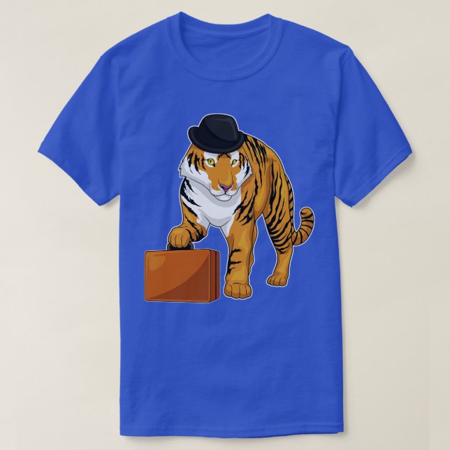 Tiger Briefcase T Shirt (Design framsida)