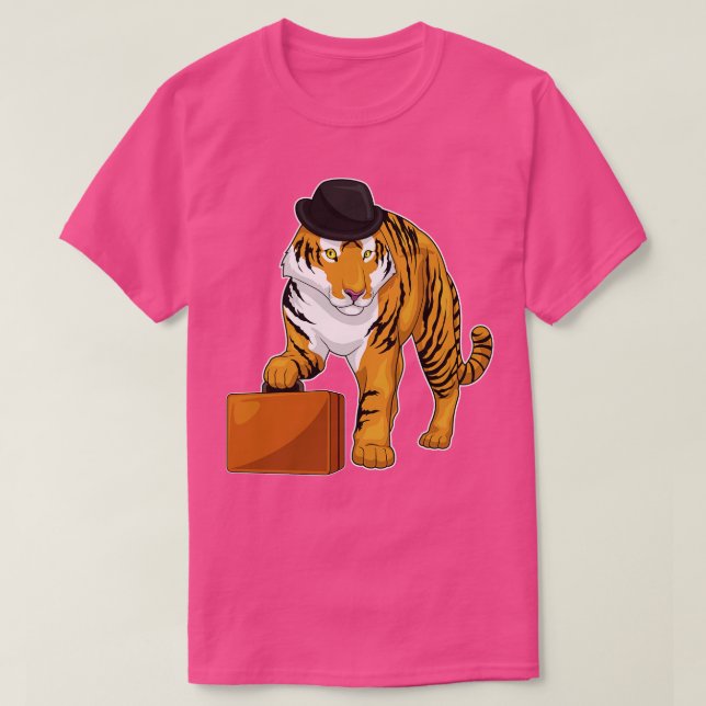 Tiger Briefcase T Shirt (Design framsida)