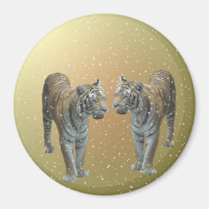 Tiger Buddies jul Magnet
