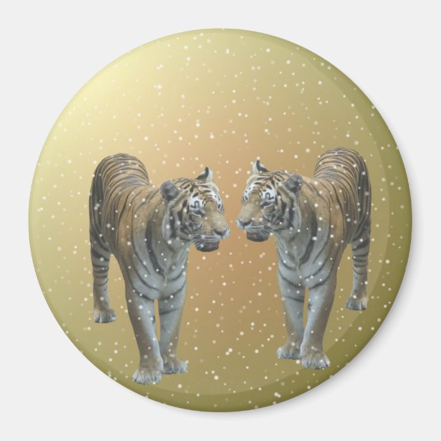 Tiger Buddies jul Magnet (Framsidan)