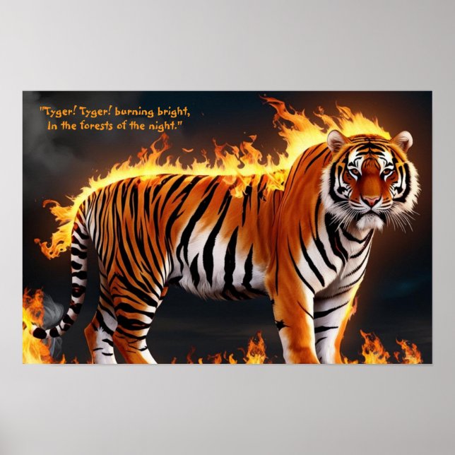 Tiger Burning Poster (Framsidan)