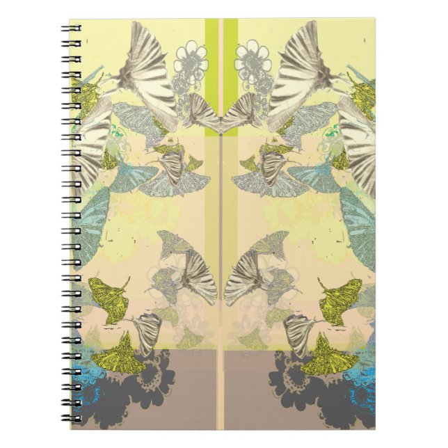 Tiger Butterfly Spiral Photo Notebook Anteckningsbok (Framsidan)