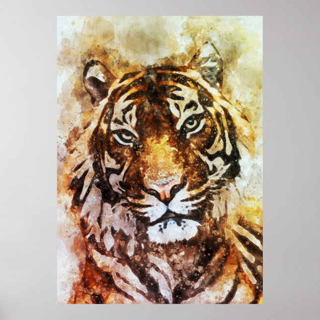 Tiger canvas art poster (Framsidan)