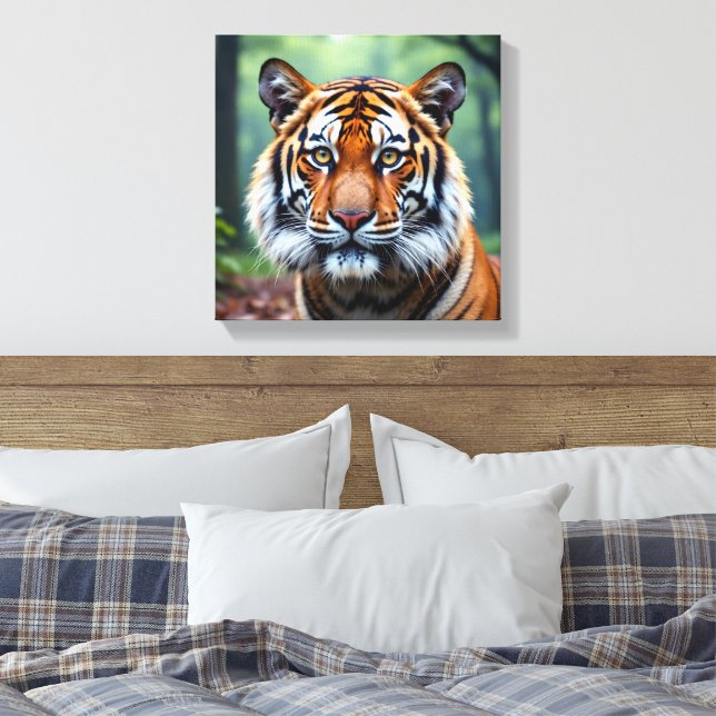 Tiger Canvastryck (Insitu (sovrum))
