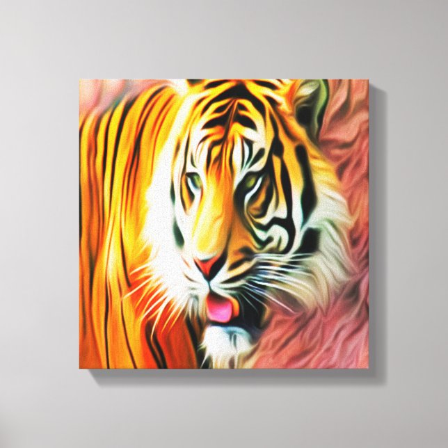 Tiger Canvastryck (Framsida)