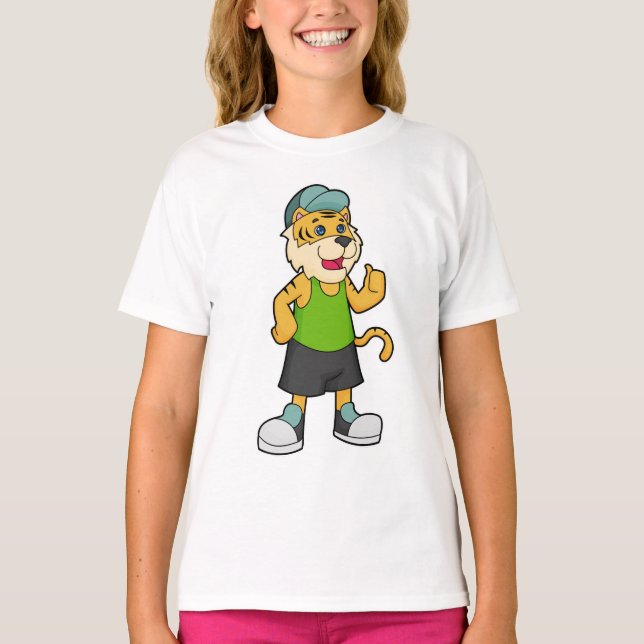 Tiger Cap T Shirt (Framsida)