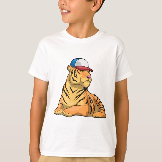 Tiger Cap T Shirt (Framsida)