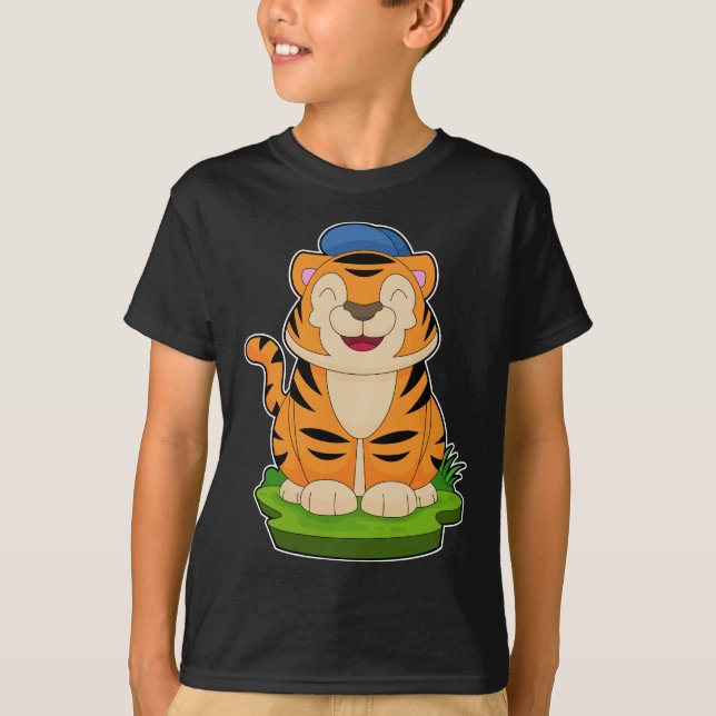 Tiger Cap T Shirt (Framsida)