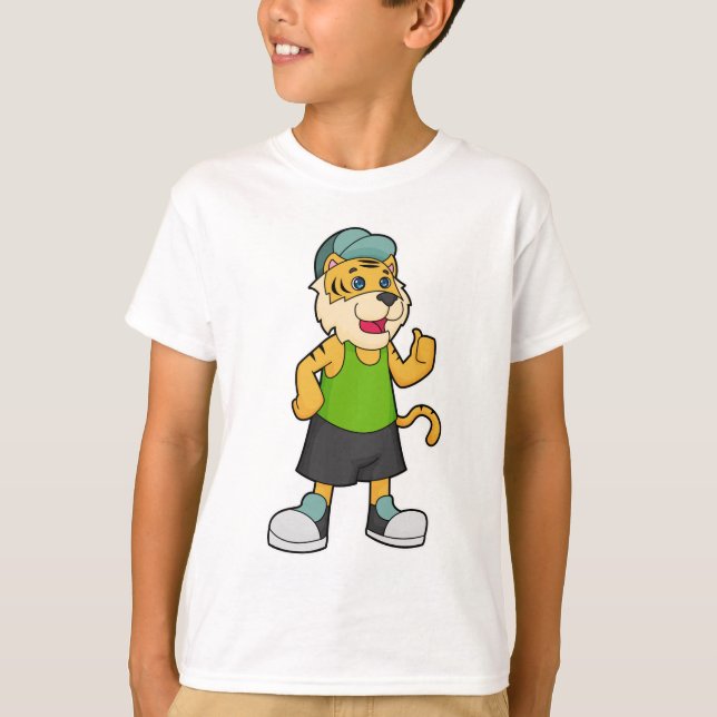 Tiger Cap T Shirt (Framsida)