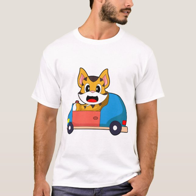 Tiger Car T Shirt (Framsida)
