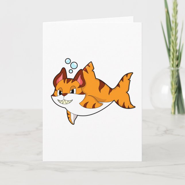 Tiger cat as Shark in Vatten.PNG Kort (Framsida)