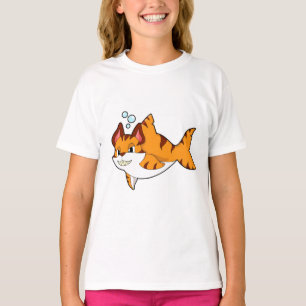 Tiger cat as Shark in Vatten.PNG T Shirt
