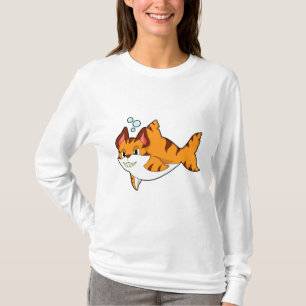 Tiger cat as Shark in Vatten.PNG T Shirt