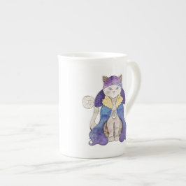 Tiger Cat Kina Cup Benporslin Mugg