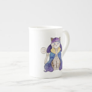Tiger Cat Kina Cup Benporslin Mugg