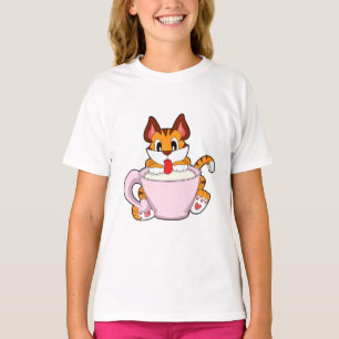 Tiger cat med Kopp i Mjölk.PNG T Shirt