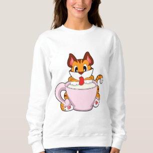 Tiger cat med Kopp i Mjölk.PNG T Shirt