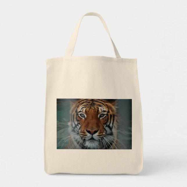 Tiger Cat Rand Jungle Mist Animal Tygkasse (Framsidan)